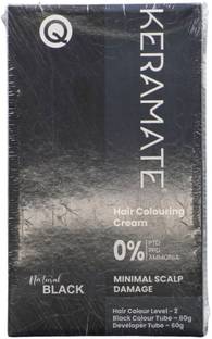 Keramate Hair Colouring Crean (Black) , Black