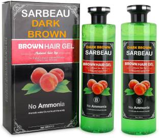 Sarbeau Gel Based Color,Dark Brown Color Hair Care With Natural Ammonia Free_C_004 , Dark Brown