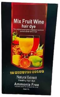 Essensity Fruit Vinegar Ammonia Free 10 Minutes Gel Based Hair Color Colour Dye - D , Mix Fruit Wine - Black