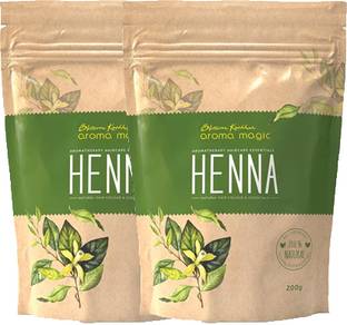 Aroma Magic Henna Powder 200gm , Natural Color