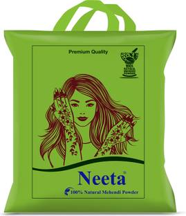 Neeta 100% Natural Henna Powder 1kg Rich Brown for Hair, Hands & Feet