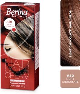Berina Hair Color Light Chocolate A-30 , Light Chocolate