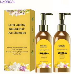 uxoroal Plant-Based Hair Dye Shampoo – Japan x2 , BLACK