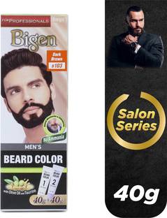 Bigen Professional Beard colour B103 Dark Brown| Leaves no Stains , Dark Brown
