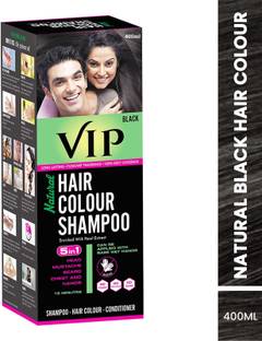 VIP Hair Colour Shampoo, 400ml , BLACK
