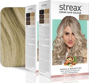 Streax Cream Hair Colour-Pack of 2 ,140 ml , Rich Platinum No-9.1