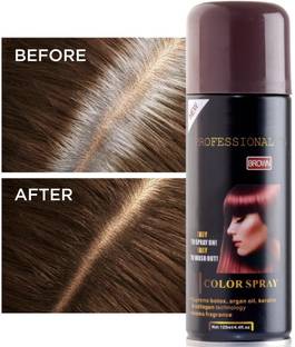 MYEONG Washeble 1 Time Use Brown Shade Hair Color Spray Hair Spray