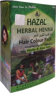 Hazal Herbal Henna Natural Soft Black (Hair Color Pack) with Herbs & Aloe Vera (Pack of 3) , Natural Soft Black