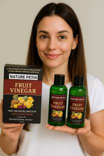 NATURE PETHI FRUIT VINEGAR HAIR COLOR MEN AND WOMEN 100 ML X 2 , BLACK colour