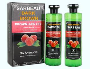 Sarbeau Dark Brown Color Gel Based Color,With Natural Ammonia Free_C_065 , Dark Brown