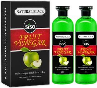 SISO Fruit Vinegar Hair Color, Natural Black Color Dye , Natural Black