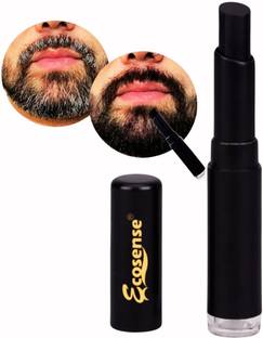 Ecosense Beard & Moustache Temporary Touchup Stick Instant Beard colour , Black