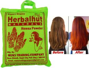 HERBALHUT NATURALS Natural Rajasthani Henna Mehandi powder Red 1000gm , Red