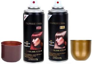 Yuency NEW Professional 1 Day Temporary Golden Hair Color Spray , gold and brown