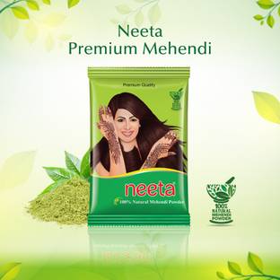 Neeta Natural Mehendi /Henna Powder for Hair Colour & Mehndi Design 1000 gm / 1 kg , Natural Brown