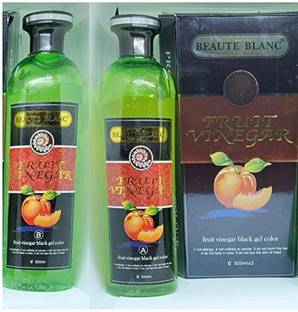 BEAUTE BLANC FRUIT VINEGAR HAIR GEL bottles(500*2) , BLACK