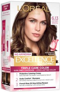 L'Oréal Paris Excellence Creme Hair Color , 6.13, Golden Brown