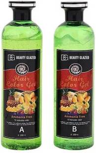 Beauty Glazed New Fruit Vinegar Black Gel Colour (2 Bottle) , BLACK