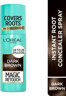 L'Oréal Paris Magic Retouch Hair Colour, Instant Root Concealer Spray , 2 DARK BROWN