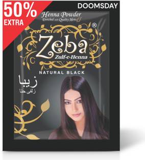 DOOMSDAY natural black henna powder 30 pouch , black