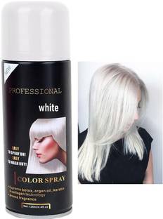 FLORERO Metallic shine original white hair color spray , white