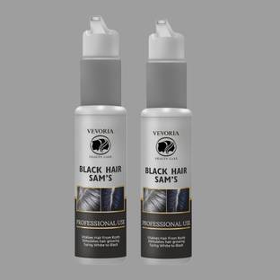 Vevoria Black Hair Sam's Serum for Men & Women White Hair to Black Hair Growth(75ml*2) , Black