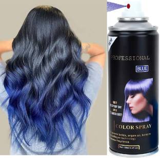 THTC Temporary Blue Hair Color Spray for Instant Hair Transformation , Blue
