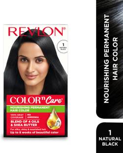 Revlon Color N Care Permanent Hair Color Cream , 1 Natural Black
