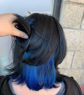 YAWI Temporary hair color Hairstyle Temporary Blue Hair Color Wax For Men And Women , BLUE