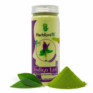 HerbtoniQ 100% Natural Indigo Leaf Powder (Indigofera Tinctorial) 150g For Hair Coloring Pack , Indigo