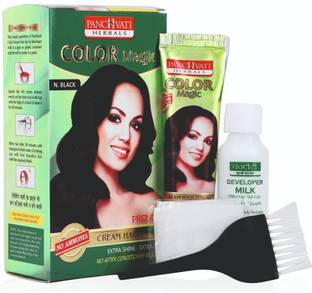 panchvati Herbals Premium Hair Color Black 100ml , Black