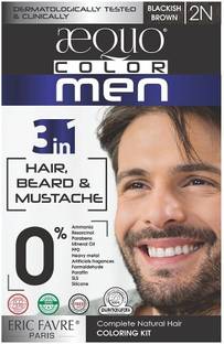 aequo Organic Men 2N Blackish Brown Hair Colour-170ml- Derma Certified , Blackish Brown
