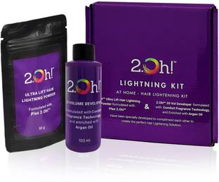2.Oh! Italian Lightning Kit, DIY Hair Bleach Kit for Hair Color, Developer & Powder , At Home Hair Lightning Kit - Developer And Powder