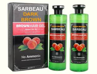Sarbeau Dark Brown Color Gel Based Color,With Natural Ammonia Free_C_004 , Dark Brown