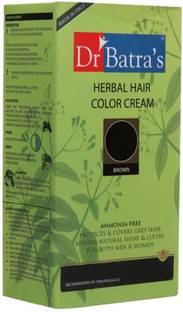 Dr Batra's Herbal Hair Color Cream Brown - 130 gm , Brown