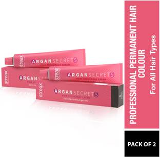 Streax Argan Secrets Hair Colourant Cream No.5 (Pack of 2) , Light Brown
