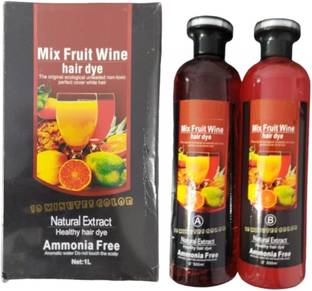 Essensity Fruit Vinegar Ammonia Free 10 Minutes Gel Based Hair Color Colour - A , Mix Fruit Wine - Black