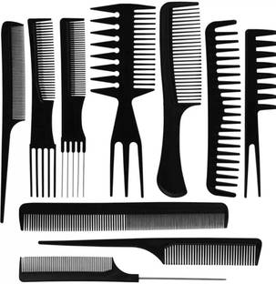 UPPAL ENTERPRISES Professional Multipurpose 10 Pcs Hair Comb Set