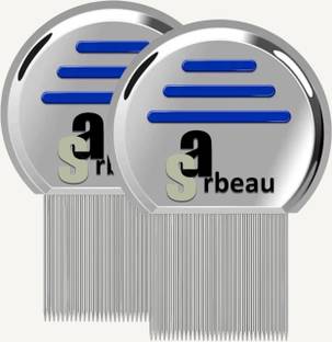 Sarbeau Lice Comb, Stainless Steel , Washable and Reusable(Pack of 2)_C_165
