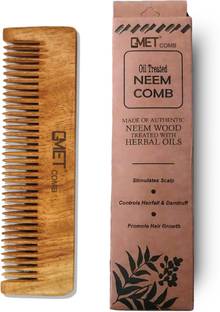 gmet Neem Wooden Anti-Hairfall Pocket Comb