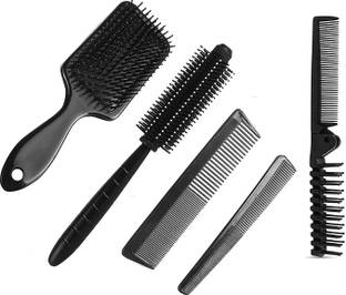 MYYNTI Hair Brush Comb Set Paddle Brush Detangle Hair Brush(Pack of 5pcs)