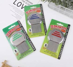 Razmay Pack of 3 LICE REMOVER COMBS LIVE EGGS REMOVER