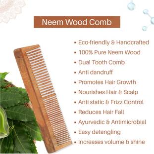 Sample Neem Wood Comb