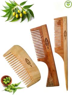 ncr Pure Neem Wooden Hair (Tail H hero B chand)Comb.Neem Comb