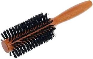 Sweetpea 1Pcs Wooden Round Brush Boar Bristle Comb Anti Static for Hair Styling,Curling