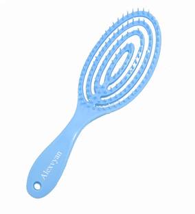 AlexVyan Blue Hair Scalp Massage Comb Hair brush Women Wet Curly Detangle