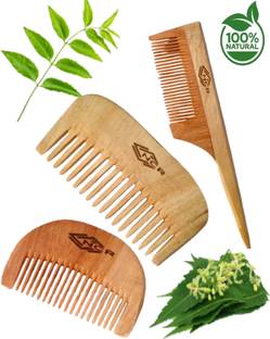 ncr Original Neem Wooden (Tail Chand s Chand)Hair Comb.Neem Comb