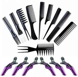 M.S TRADERS 16Pcs Hair Combs Set for Women Men..10Pcs Hair Combs and 6Pcs Hair Clips