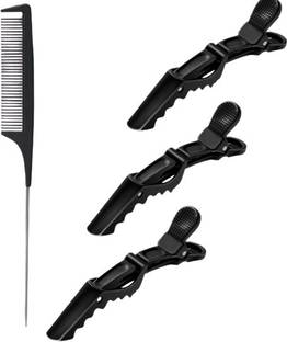Plusbeauty Tal Comb and 3 Crocodile Clip