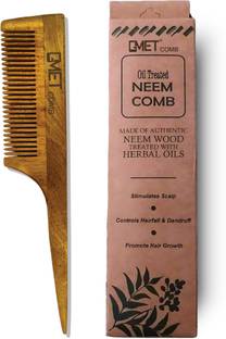 gmet Kacchi Neem Wooden Bounce Comb For Voluminous Hair